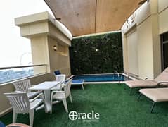 بنتهاوس مفروش | أمواج 2 جميرا بيتش ريزيدنس | إطلالات على مارينا وعين دبي