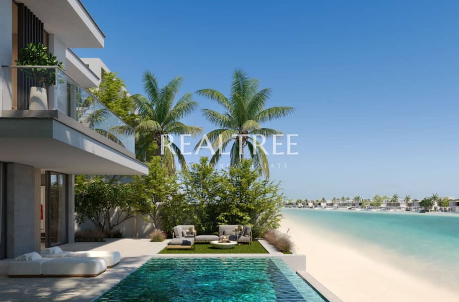 Exclusive Resale | Beachfront Luxurious 6BR Villa | High Number
