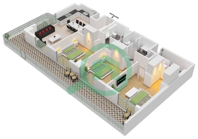 Type A2 Unit 3 Floor 1 Type A2 Unit 3 Floor 1