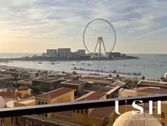 استوديو على شاطئ البحر | ريمال 3 جميرا بيتش ريزيدنس | إطلالة كاملة على عين دبي | مفروش