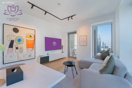 2 Schlafzimmer Wohnung zum zur Miete in Downtown Dubai, Dubai - Living 2. jpg