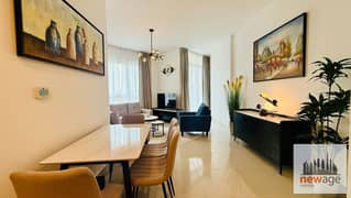 شقة مفروشة بغرفة نوم واحدة | برج ليكسايد A | شرفة مطلة على البحيرة