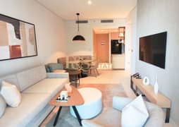 شقة فندقية بغرفتي نوم | فيدا دبي مول تاور 1 | إطلالة على القناة والمدينة | مفروشة