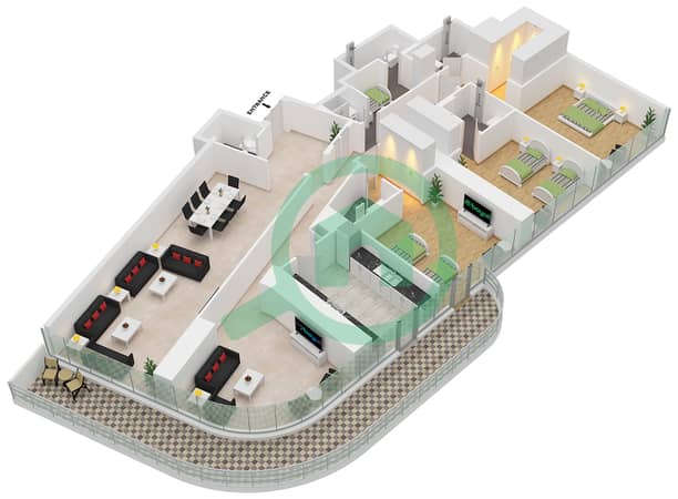 Type B-4 Unit 2 Floor 2-9,13-20,24-31,35-42 Type B-4 Unit 2 Floor 2-9,13-20,24-31,35-42