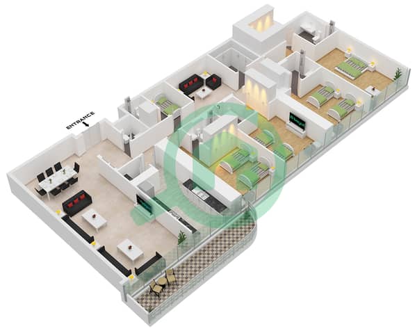 Type A-6 Unit 3 Floor 2-9,13-20,24-31,35-42 Type A-6 Unit 3 Floor 2-9,13-20,24-31,35-42