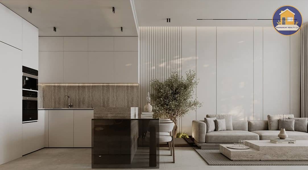18 living room in a 2 bedroom apartment in Amra Umm Al Quwain. jpg