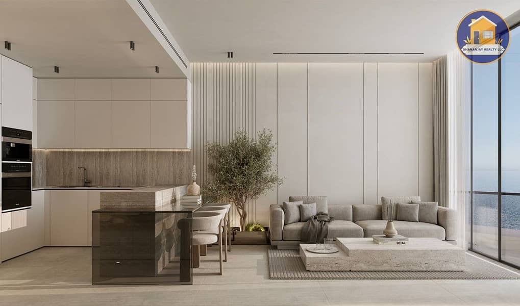 19 living room in a 2 bedroom apartment in Amra Umm Al Quwain-2. jpg