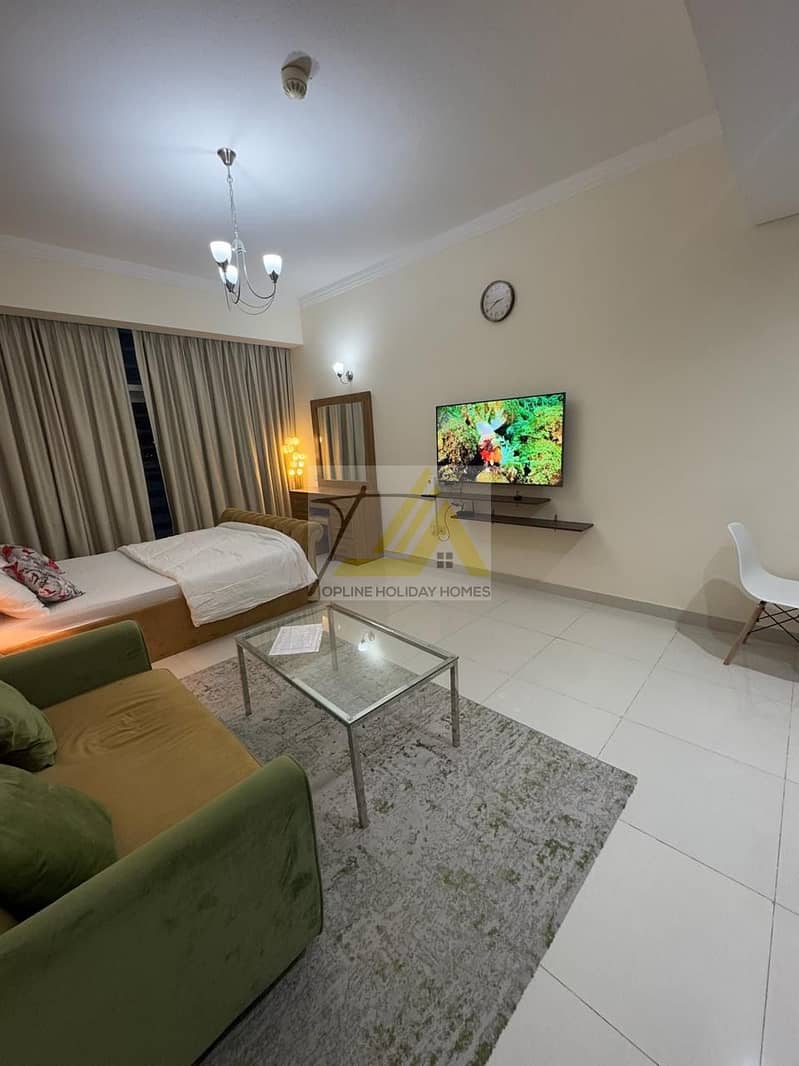 Fully Furnished Studio | Gym & Pool | Covered Parking | Oasis Tower