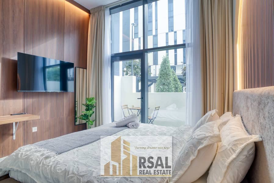 Luxuriant & Furnished Studio with Balcony | Free Gym & Pool