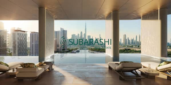 1 Schlafzimmer Wohnung zum zum Verkauf in Dubai Design District (D3), Dubai - Pool - 21st Floor. jpeg