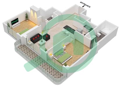The Royal Oceanic - 2 Bedroom Apartment Unit 2 FLOOR 26 Floor plan