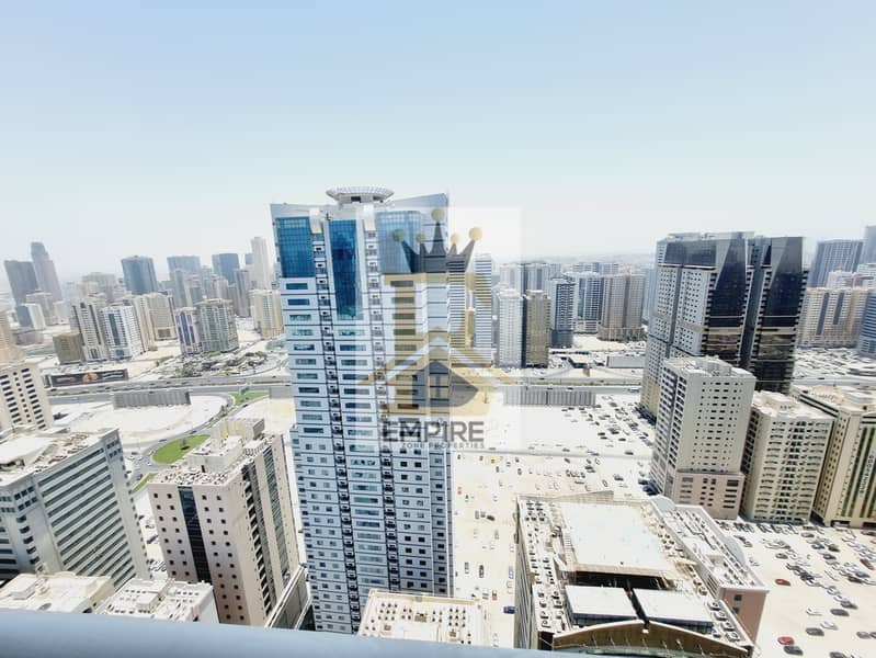 Spacious Appartment with balcony Wardrobes Easy exit to dubai al taawun Sharjah Swiming pool free gym free maintenance free opposite of Sharjah