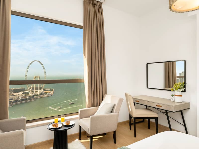JBR Walk | Beach Access | Full Sea View - 2BR apt