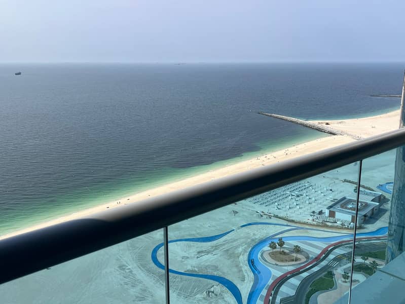 Studio apartment for rent for 15,000 AED on Ajman Corniche, with a sea view and a prime, vibrant location.
