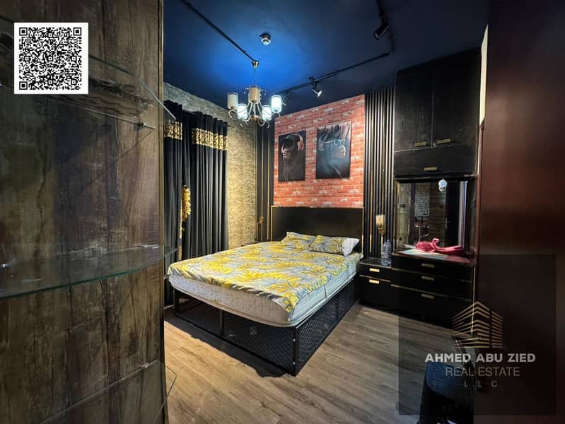 Furnished one-bedroom apartment for annual rent in Ajman, City Towers, opposite Grand Mall and next to Safeer Mall and Dana Mall | Fully furnished | P