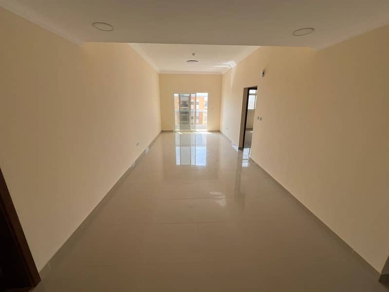 One bedroom and living room - annual rent, Al Jurf 3, Ajman - central air conditioning - maintenance included - master bedroom with built-in wardrobes