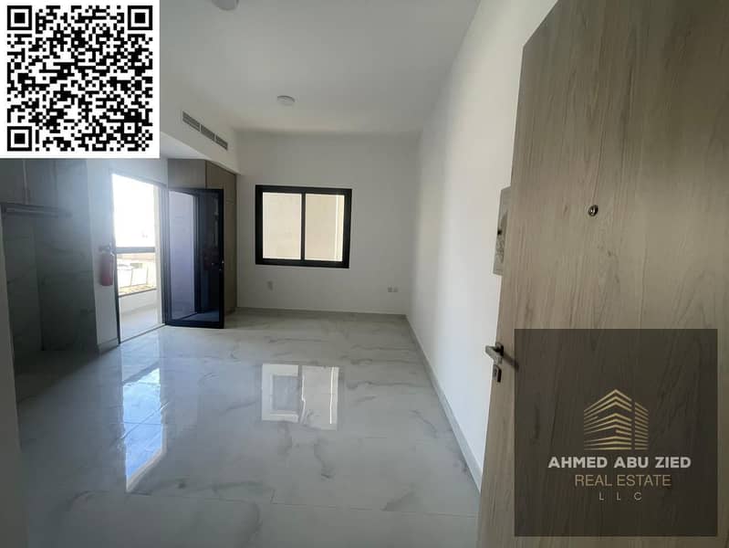 A comfortable studio apartment located in Al Alia Ajman, offering a practical layout and a balcony in a quiet residential area close to daily services