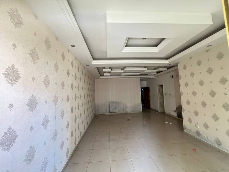 Largest 1BR hall in Al Taawun with maid’s master room, balcony with open view, close to all services.