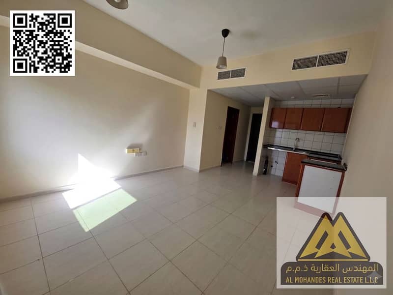 Studio apartment for annual rent in Al Rashidiya, Ajman, next to Falcon Towers, in a vibrant location close to all services and amenities.