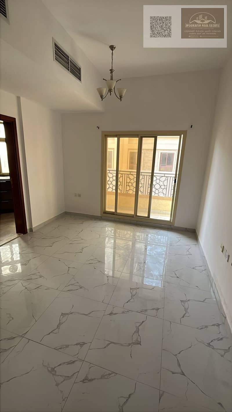One-bedroom apartment with living room and balcony for rent in **Al Alia – Ajman**, prime location – **an opportunity not to be missed**.