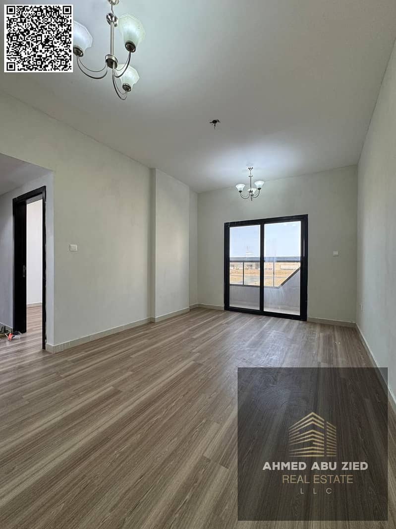 Annual Rent – 2BR + Hall | Al Jurf 3 Ajman | Master Bedroom | 2 Baths | Balcony | Central AC | Private Parking | Modern Finishing