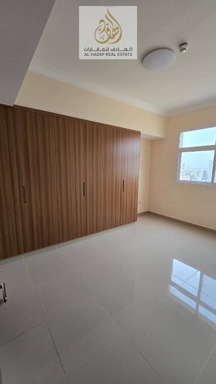 great opportunity to live in a brand-new residential tower in Ajman. A spacious 2-bedroom apartment with a living hall is available for annual rent in