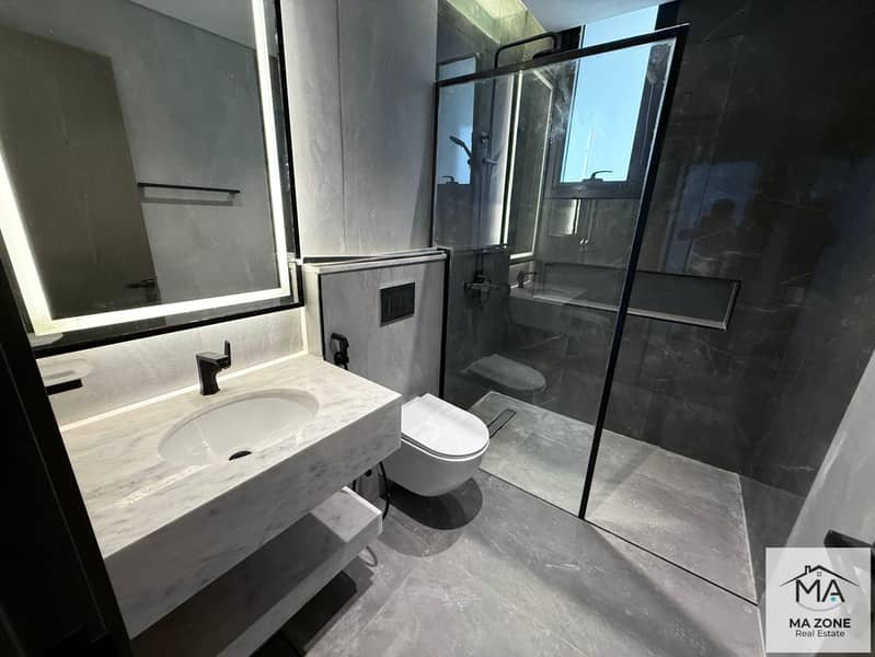 Brand New | Designer Finishing | 1 bhk with balcony and 2 bath in sarab community aljada