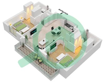 Hillcrest - 2 Bedroom Apartment Type A Floor plan