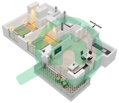 Hillcrest - 2 Bedroom Apartment Type D Floor plan