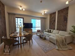 غرفة نوم واحدة مفروشة | Bahar 6 JBR | إطلالات على البحر والمدينة