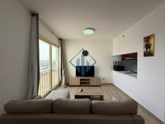 شقة غرفة وصالة مفروشة في ميناء العرب اطلالة رائعة