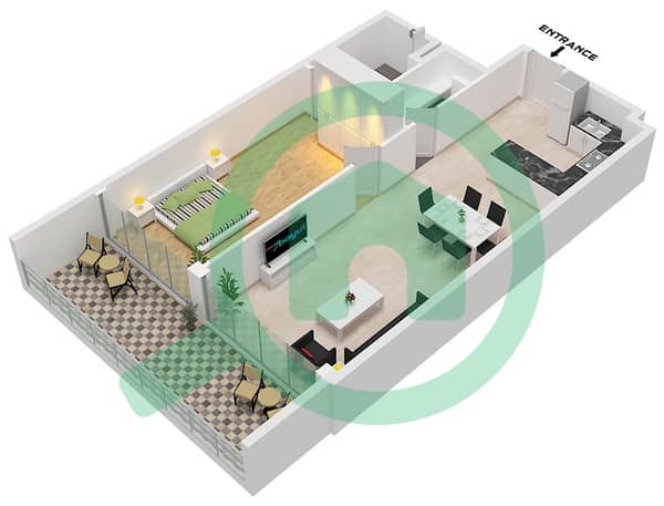Type D Unit 12 Floor 1-3 Unit 9 Floor 4 Type D Unit 12 Floor 1-3 Unit 9 Floor 4