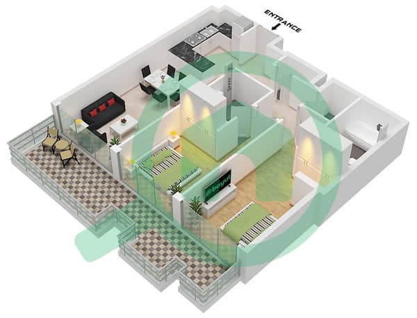 Type D Unit 2 Floor 1-4