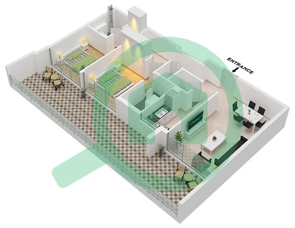 Type F Unit 3 Floor 4 Type F Unit 3 Floor 4