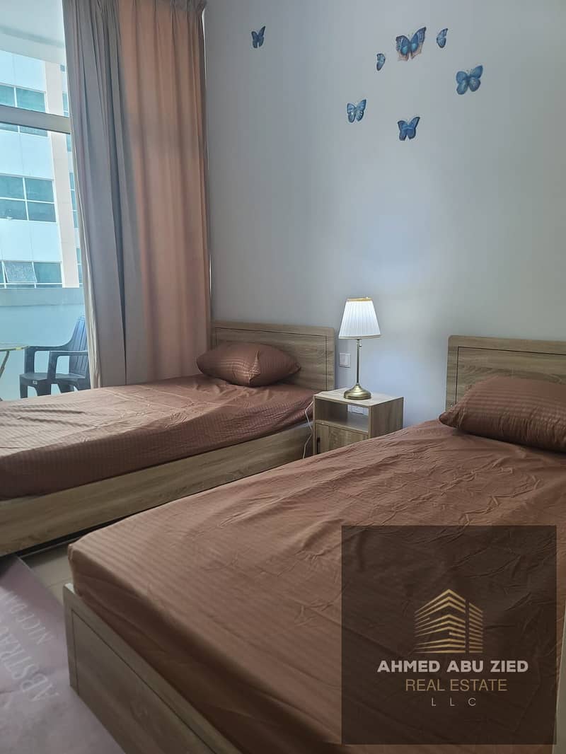 The most elegant and beautiful furnished two-bedroom apartment with a living room, in a very distinguished and upscale location, close to all services