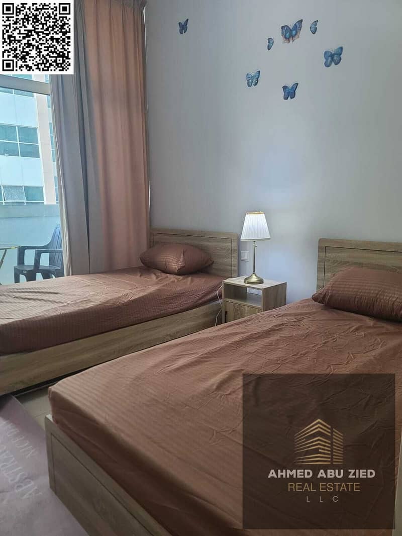 Luxury Furnished Two Bedroom Apartment for Rent in Ajman One Towers Above Al Omoor and Bab Al Hara Restaurants Near Ajman Corniche Ready to Move