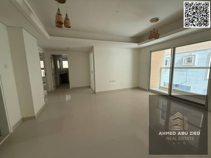 Luxury 3-bedroom apartment with living room | First occupancy | Al Muwaihat 3, next to Al Shuwaifat School | New building | 2 master bedrooms | Balcon
