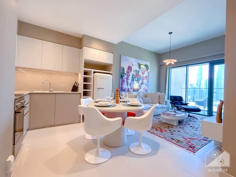 Luxury Burj Royale | Full Burj Khalifa View | All Bills Included | WiFi & Parking