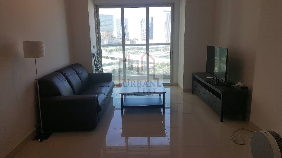 Furnished 1br in Al Maha Tower for 2 cheques