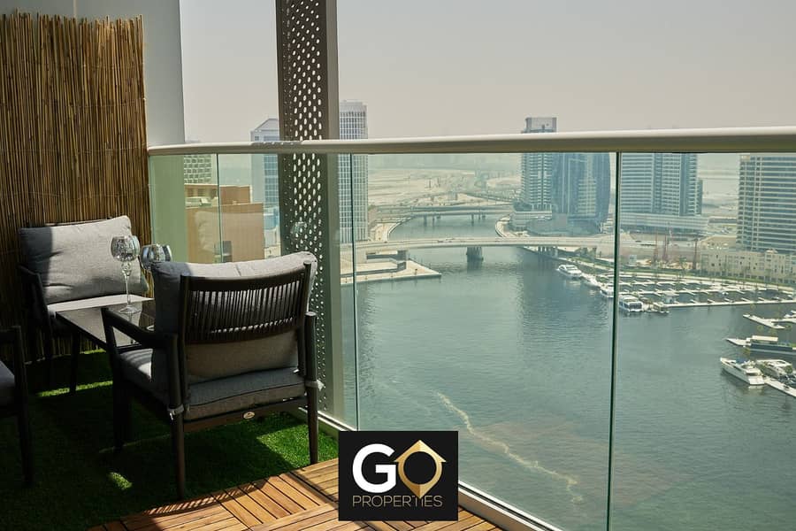 1BR Apartment | Furnished | Balcony | Canal View