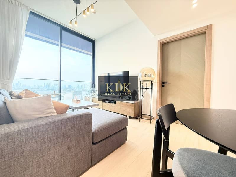 Furnished 1BR | Skyline View | Balcony | Binghatti Corner JVC