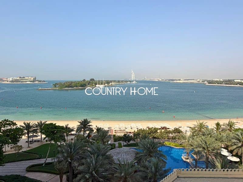High-Floor 3BR with Sea and Burj Al Arab Views