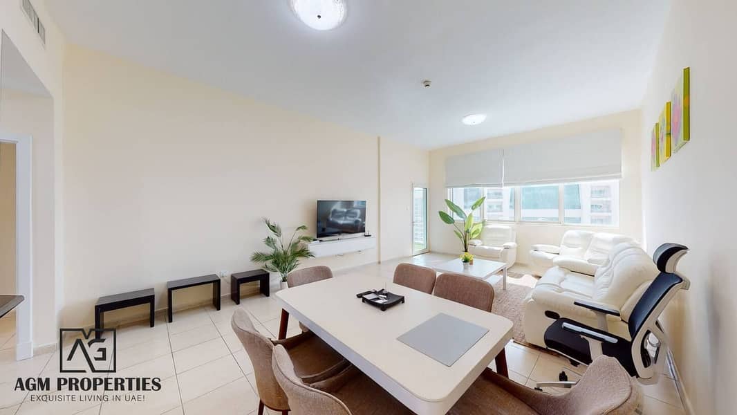 Furnished 1BR | Golf & City View | Balcony | Olympic Park 2