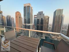 غرفة نوم واحدة مفروشة | إطلالات على المارينا والمدينة | برج ليك فيو JLT