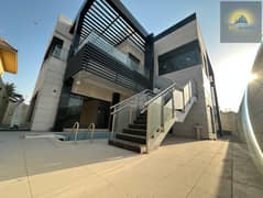 Luxury Villa Five Master Bedrooms Hall, Dining Room, TV Launch, Nice Bright Private Pool, Kitchen, Maid Room Or Driver Room, Washing Room, Muroor.