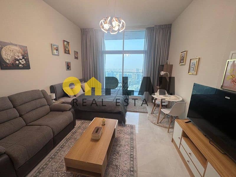 High floor Studio | Fully Furnished | Community view