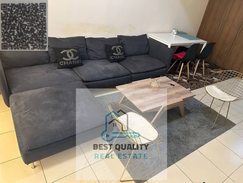 Furnished Studio for Monthly Rent – Ajman One Tower, Rashidiya 3 | All Bills Included