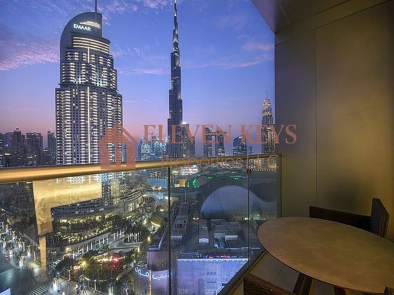 Modern & Sophisticated I High floor I 1-Bedroom in The Address Fountain Views | Downtown Dubai
