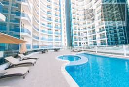 شقة للإيجار السنوي – غرفتين وصالة مع إطلالة مميزة في Al Waha Tower