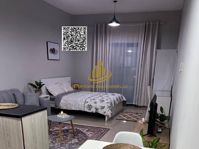 Furnished Studio Apartment for Monthly Rent – Al Nuaimiya Tower C A fantastic opportunity to live in a high-end, fully equipped studio apartment